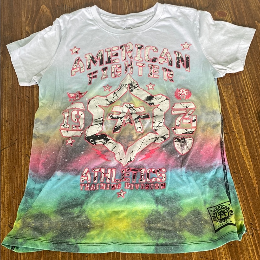 American Fighter Kids Multicolor Graphic T-Shirt